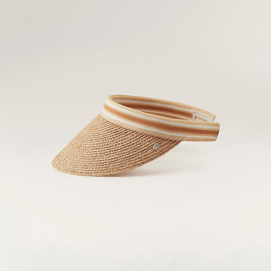 ハット HELEN KAMINSKI Bianca 8 Raffia Sun Visor Hat HAT52203 CHABLK Bianca