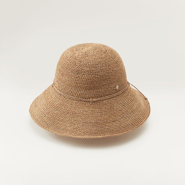 アクセサリーその他 Helen Kaminski Iris 9 Nougat Hat HAT51269 Iris 9 Raffia Round Crown Hat in Nougat - Helen Kaminski AU