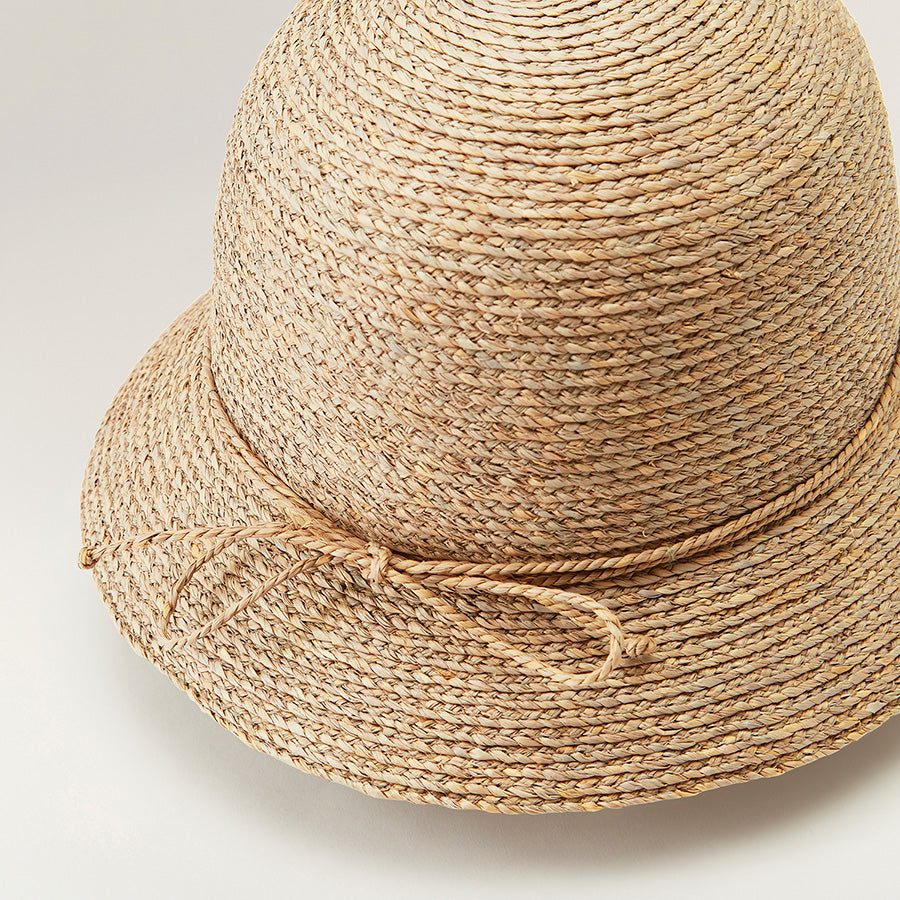 Valence 6 Raffia Cloche Hat in Natural - Helen Kaminski AU