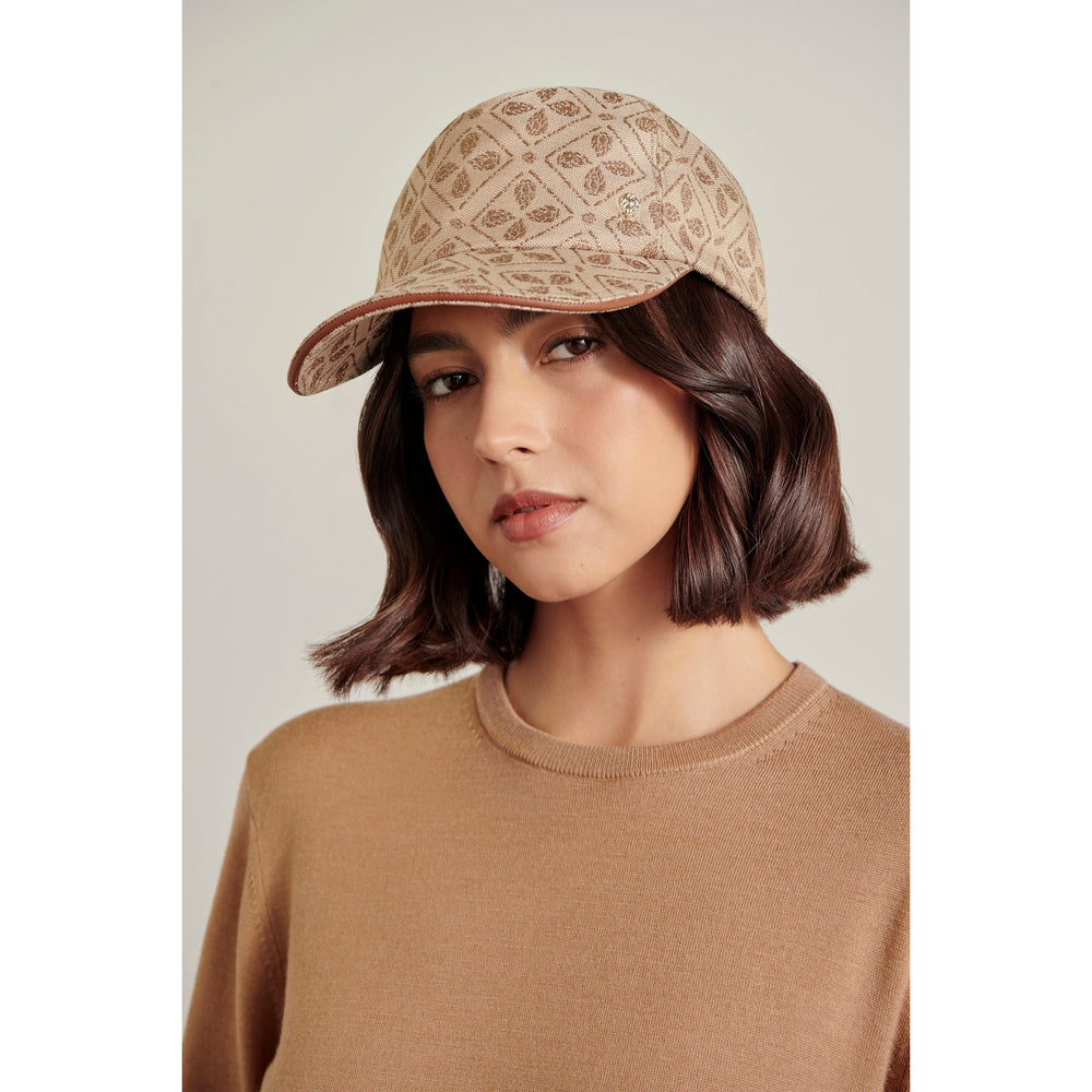 Chester Jacquard Print 5 Panel Cap - Helen Kaminski AU
